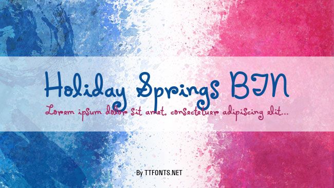 Holiday Springs BTN example