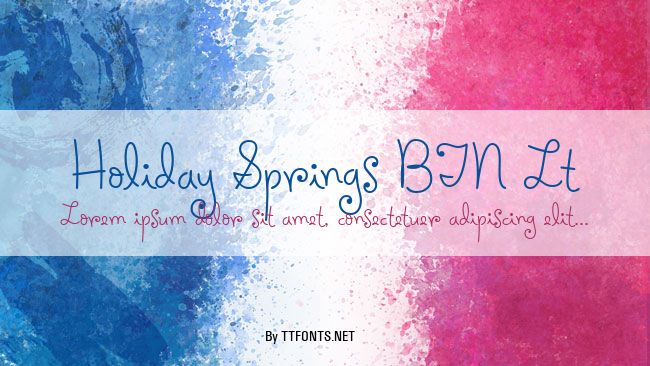 Holiday Springs BTN Lt example