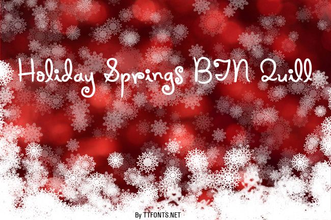 Holiday Springs BTN Quill example