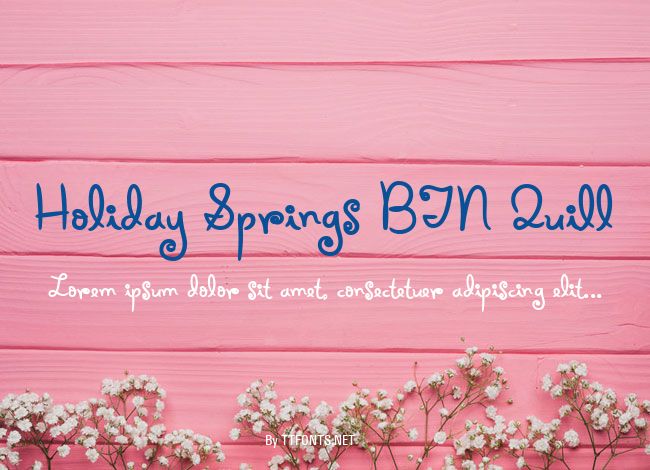 Holiday Springs BTN Quill example