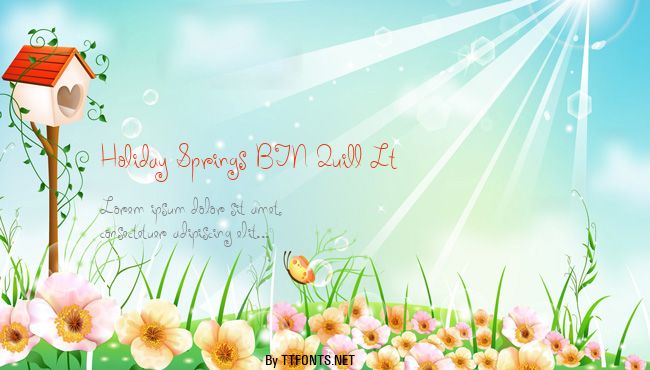 Holiday Springs BTN Quill Lt example