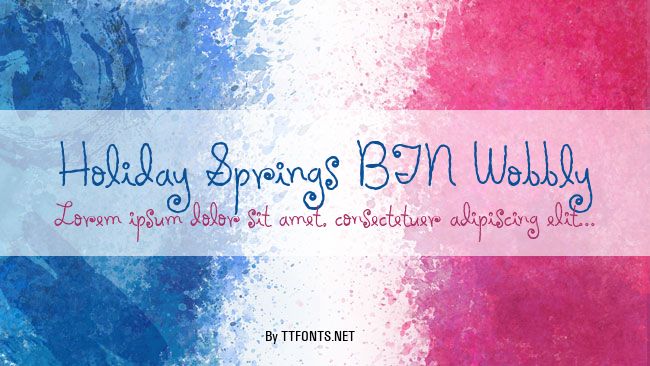 Holiday Springs BTN Wobbly example