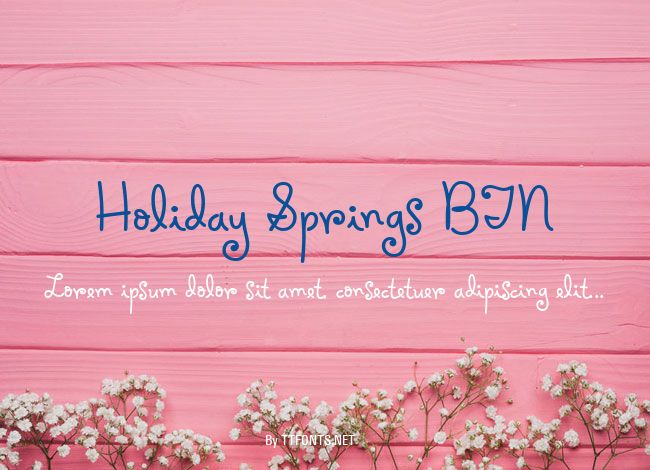 Holiday Springs BTN example