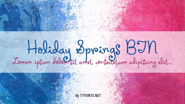 Holiday Springs BTN example