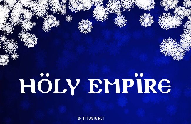 Holy Empire example