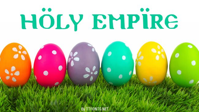 Holy Empire example