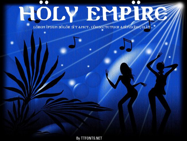 Holy Empire example