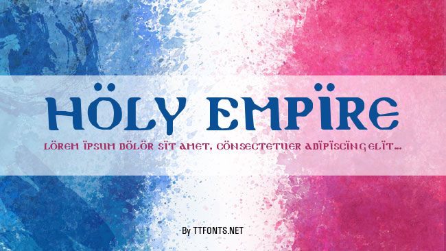 Holy Empire example