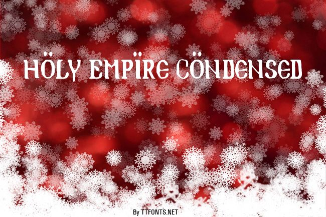 Holy Empire Condensed example