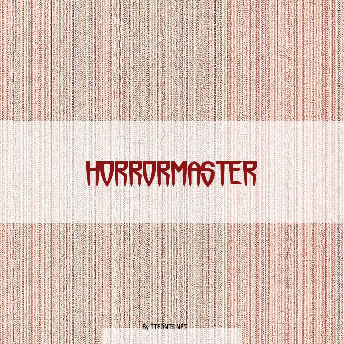 Horrormaster example