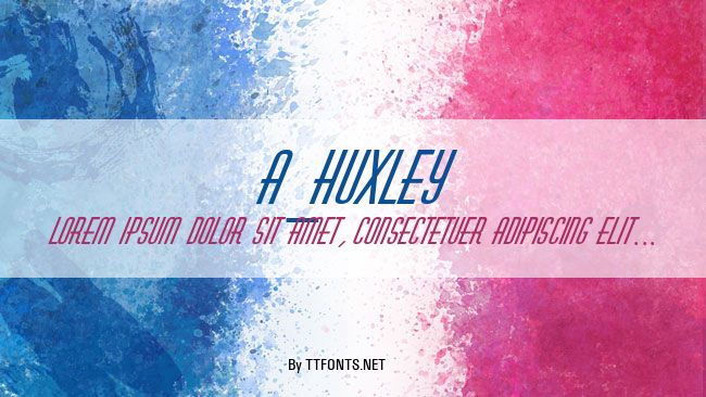 a_Huxley example