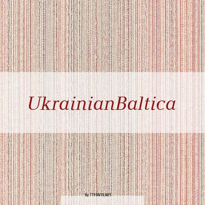 UkrainianBaltica example