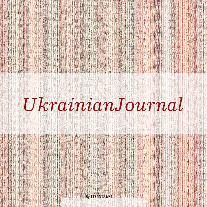 UkrainianJournal example