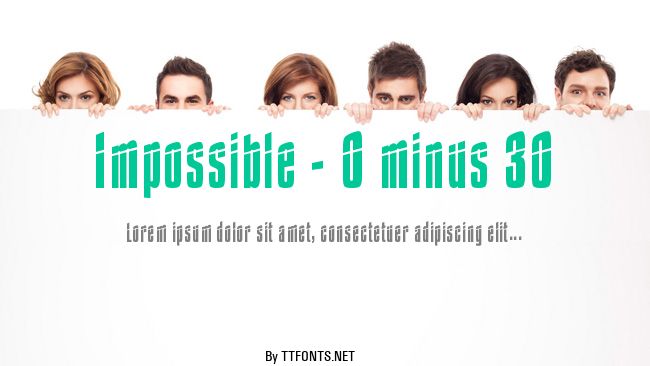 Impossible - 0 minus 30 example