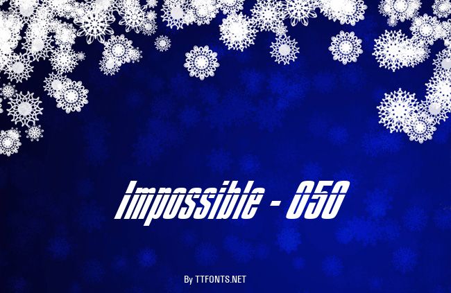 Impossible - 050 example