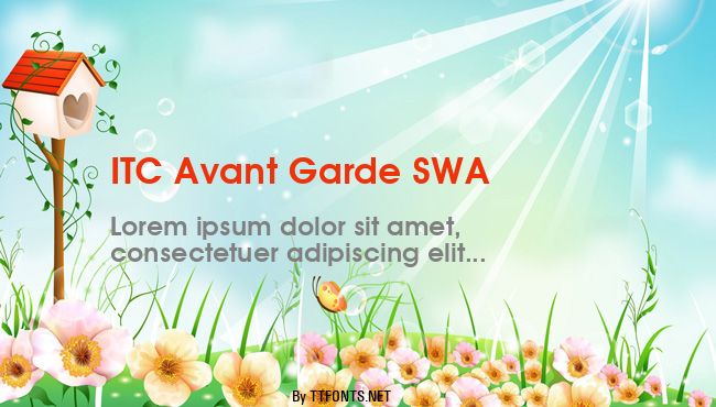 ITC Avant Garde SWA example