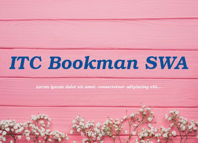 ITC Bookman SWA example