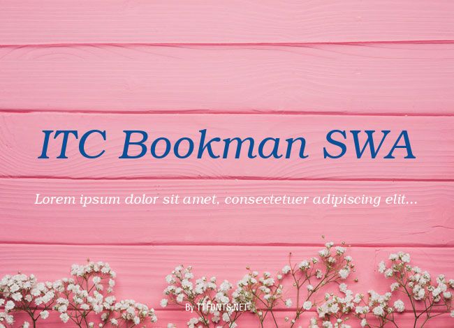 ITC Bookman SWA example