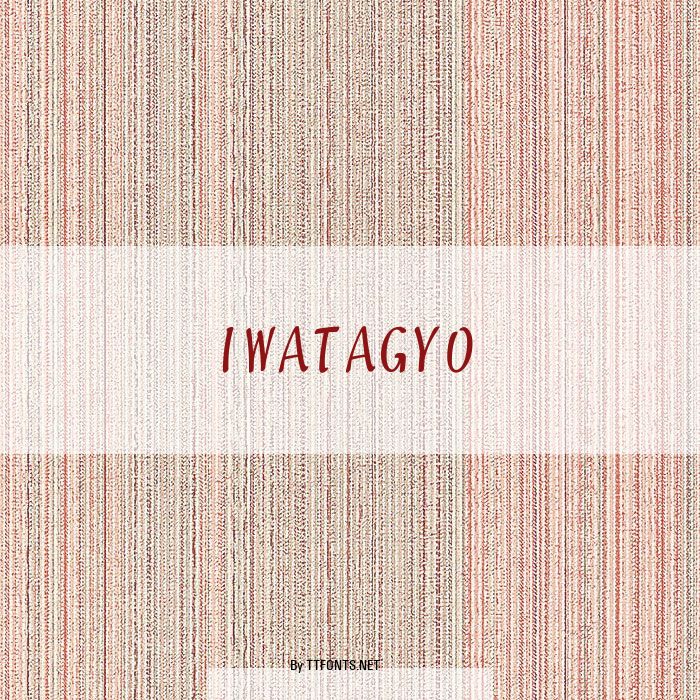IWATAGYO example