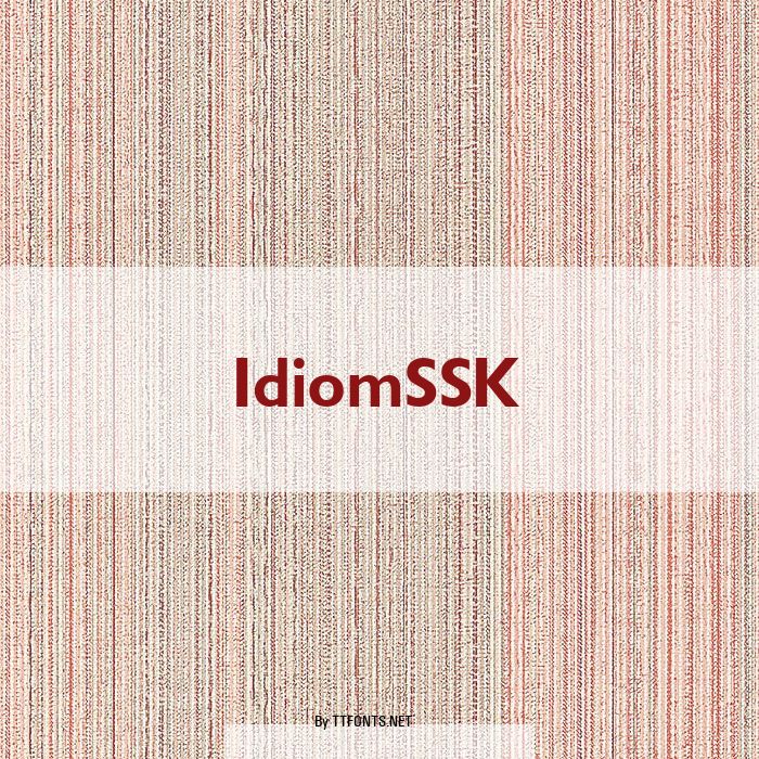 IdiomSSK example