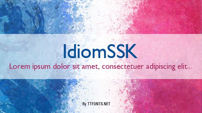 IdiomSSK example