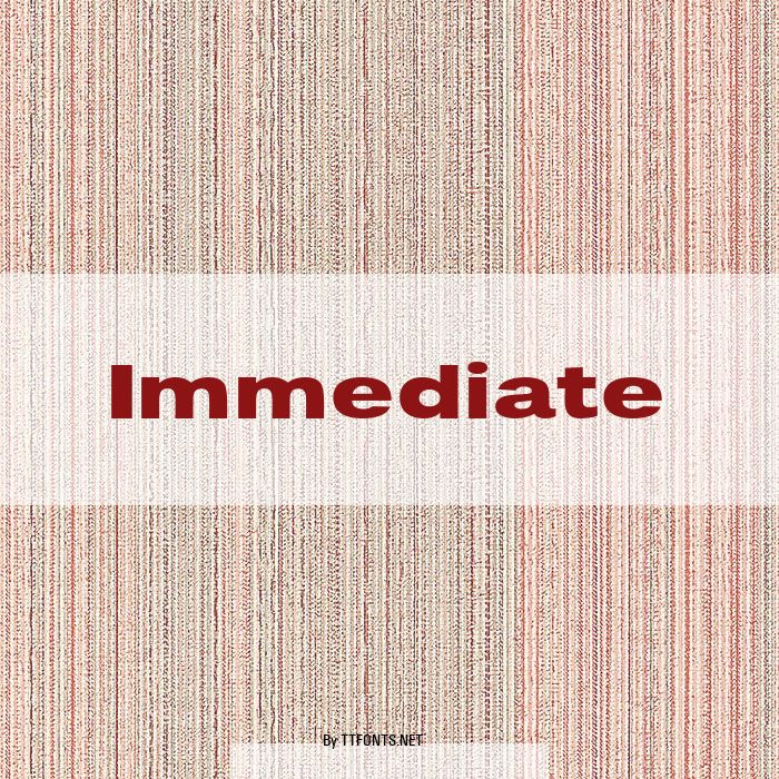 Immediate example
