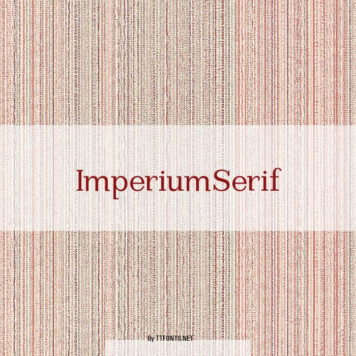 ImperiumSerif example