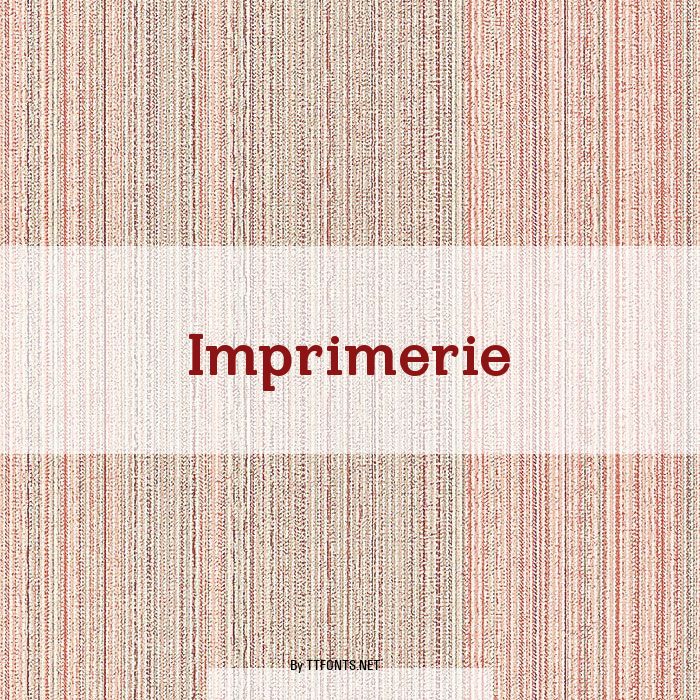 Imprimerie example