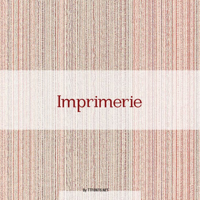 Imprimerie example
