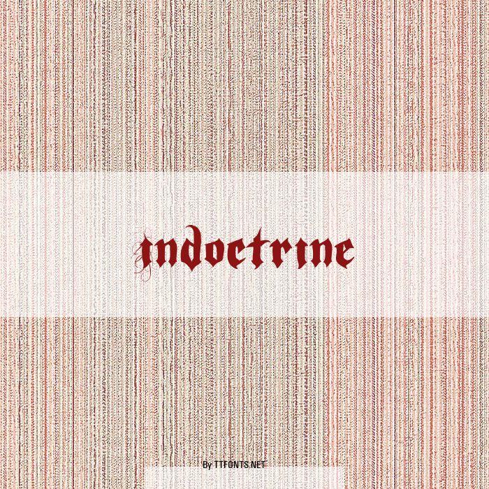 Indoctrine example