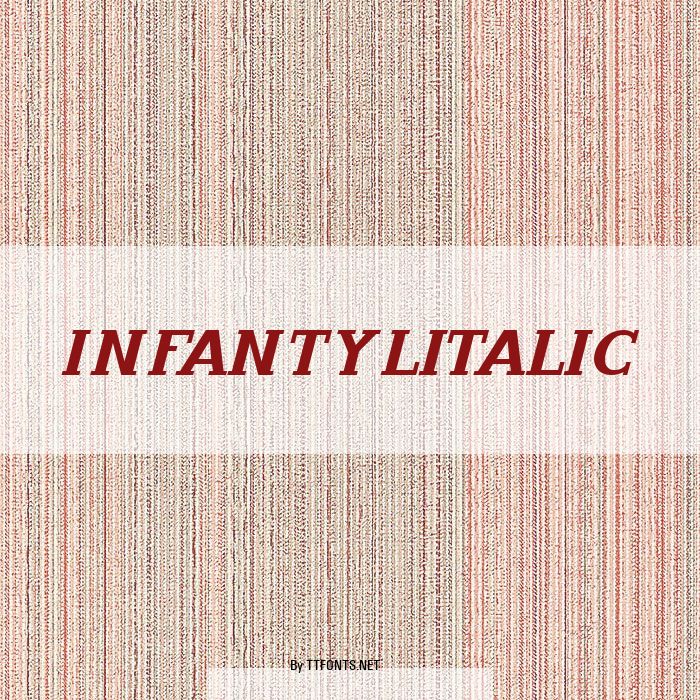 InfantylItalic example
