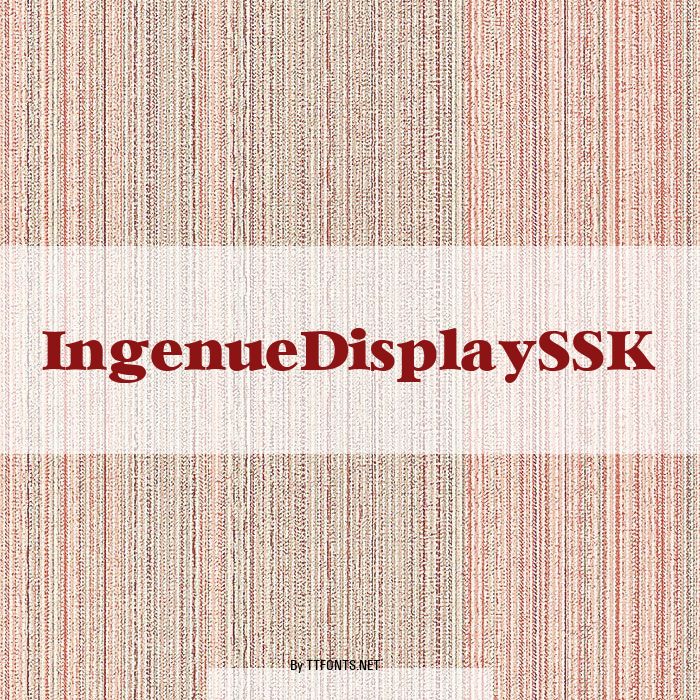 IngenueDisplaySSK example