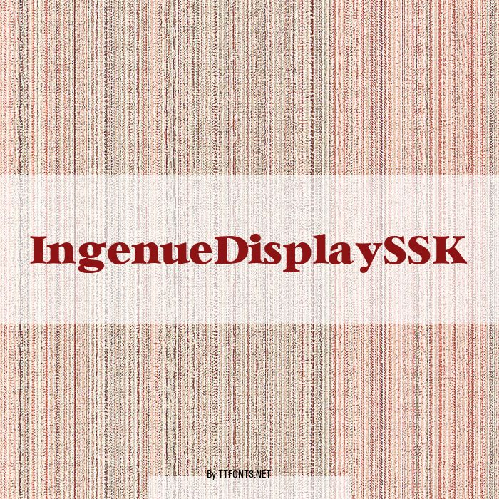 IngenueDisplaySSK example