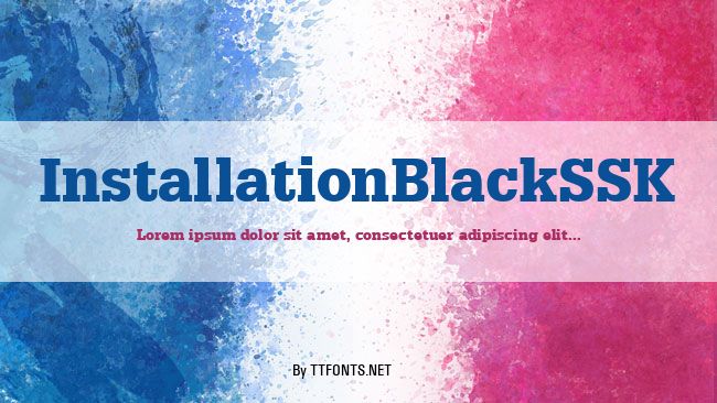 InstallationBlackSSK example