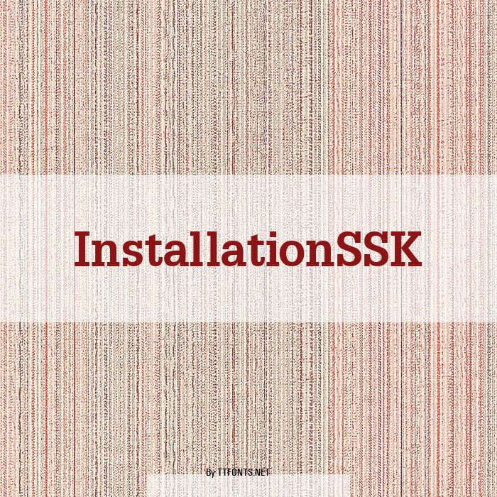 InstallationSSK example