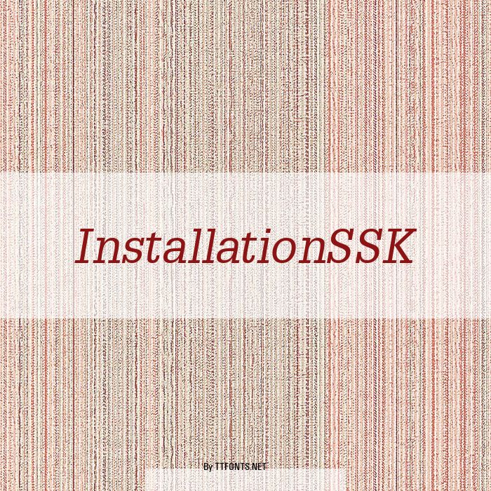 InstallationSSK example