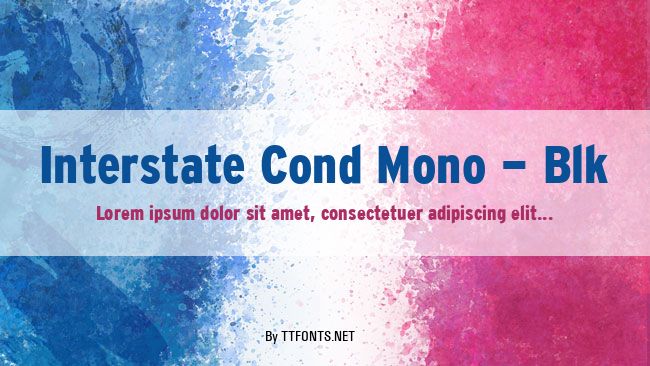 Interstate Cond Mono - Blk example