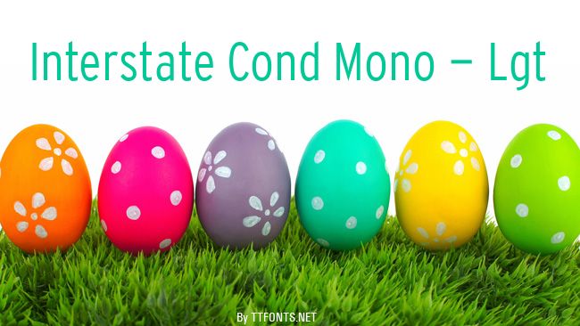 Interstate Cond Mono - Lgt example