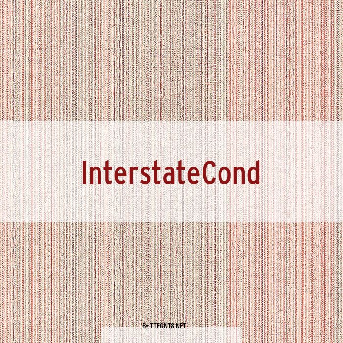 InterstateCond example
