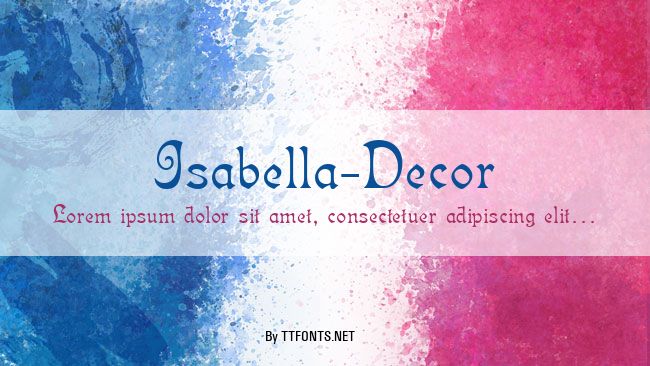 Isabella-Decor example