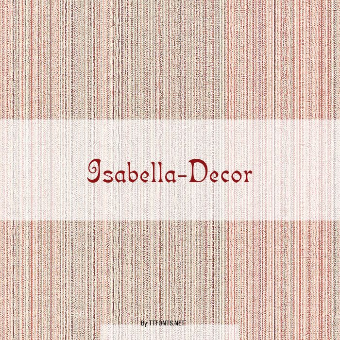 Isabella-Decor example