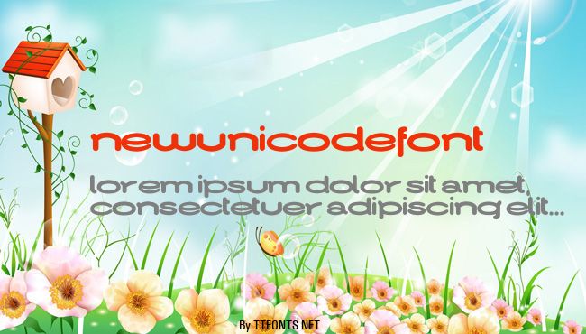NewUnicodeFont example