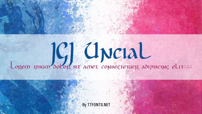 JGJ Uncial example