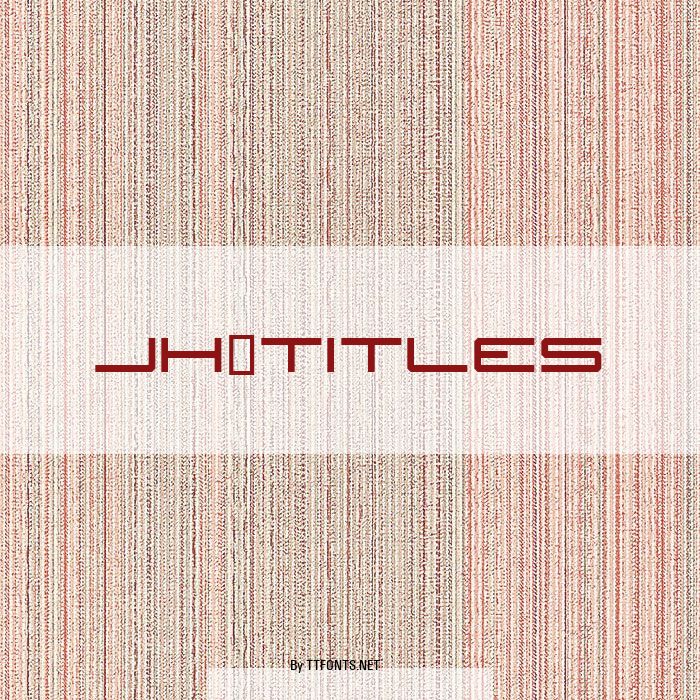 JH_TITLES example