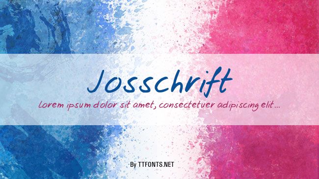 Josschrift example