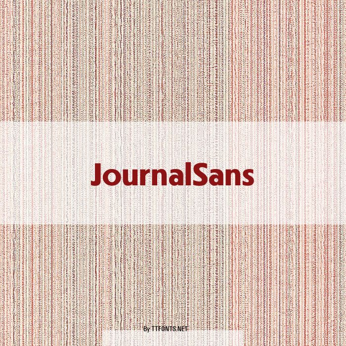 JournalSans example