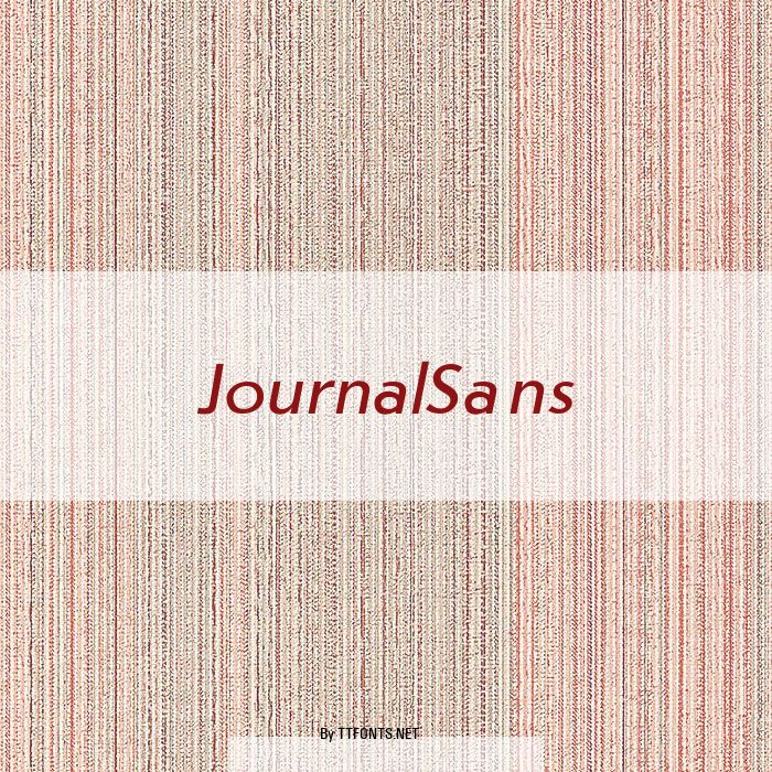 JournalSans example