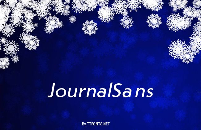 JournalSans example