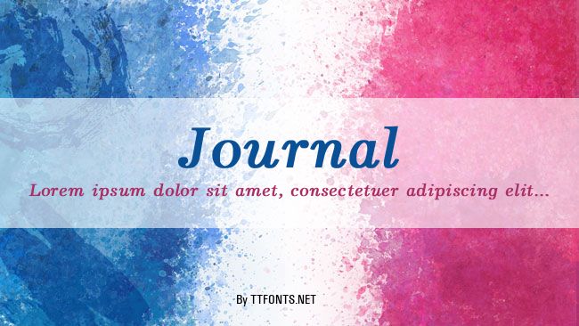 Journal example