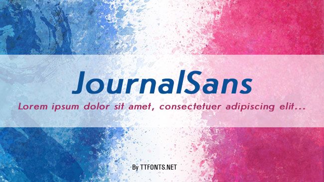 JournalSans example